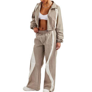 Conjunto de Chaqueta y Pantalón Deportivo Cortavientos de Alta Calidad 2026, Ropa Deportiva Ligera con Logotipo Personalizado para Mujer - Product Image 1