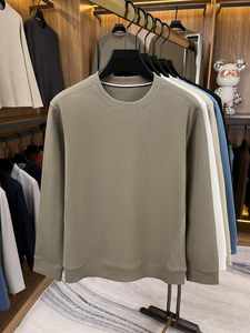 T-shirt thermique en coton gaufré à manches longues pour homme |   Vêtements d'hiver doux et respirants |   Logo personnalisé en gros pour OEM - Product Image 4