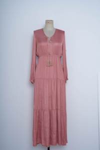 YXD068 vente chaude gland Design Style ethnique lâche Satin longue robe modeste personnalisable haut de gamme Eid prix usine <span class=keywords><strong>en</strong></span> gros - Product Image 4
