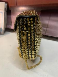 Pochette en mosaïque de nacre faite à la main avec chaîne, sac de soirée, mini sac à bandoulière pour mariage et fête - Product Image 4