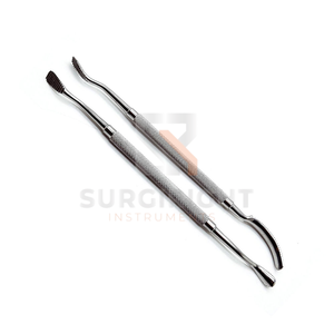 Ensemble d'instruments chirurgicaux Miller en acier inoxydable allemand, lime à os dentaire double extrémité, finition miroir, bord brut, Blush Surgical CE - Product Image 1