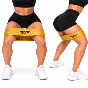 Bande de résistance en tissu pour les hanches, idéale pour les squats et les entraînements de résistance, avec logo personnalisé, fournisseur en gros d'équipements de fitness pour les marques de fitness - Product Image 4