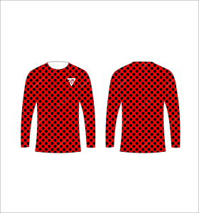 เสื้อยืดแขนยาวลายพรางสีเขียวอมฟ้าสำหรับผู้ชาย ลายจุดสีขาวทรงเรขาคณิต คอกลม เสื้อยืดลำลอง สตรีทแวร์ เสื้อออกกำลังกาย - Product Image 6