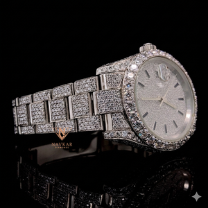 Excellent Quality 925 Silver VVS Moissanite Diamond <b>Watch</b> for Urban Wear and Daily Fashion Available for Wholesale Supply - Product Image 5