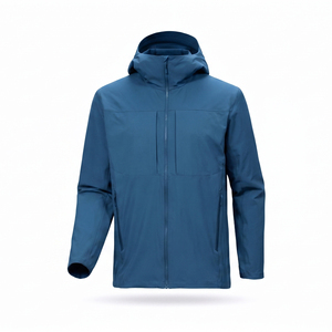 Chaquetas con capucha personalizadas para hombre, de softshell, cortavientos, de secado rápido, para golf, correr, chaqueta cortavientos para actividades al aire libre. - Product Image 1