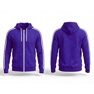 Sudadera con capucha personalizada con cremallera completa para hombre, mujer y jóvenes, de algodón premium, para entrenamiento, ropa deportiva - Product Image 5