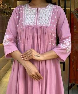 Kurti Palazzo de Lujo con Estampado Digital en Mezcla de Rayón y Algodón, de Secado Rápido, para Mujer, Ropa Casual, Tallas Grandes Disponibles, Prenda Étnica - Product Image 4