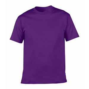 เสื้อยืดแขนสั้นสีฟ้าอ่อนสำหรับผู้ชาย คอกลม แบบเรียบ สีพื้น สวมใส่สบาย ทรงปกติ - Product Image 1