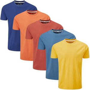 T-shirt décontracté pour homme 100 % coton, imprimé numérique personnalisé, multicolore, style urbain, coupe classique, respirant, polyester/coton - Product Image 5