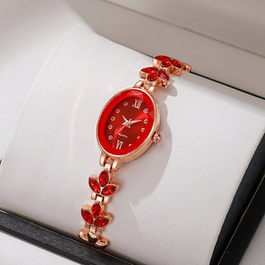 Nuevo Reloj de Lujo para Mujer con Pedrería Completa, Esfera Redonda Pequeña, Pulsera de Cristal Colorida, Reloj de Cuarzo, Venta al por Mayor de Fábrica 2026 - Product Image 2