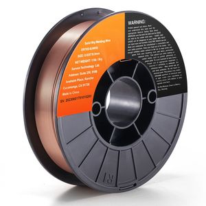 Filo per saldatura MIG solido ER70S-6 da 0,035 pollici, 11 libbre, CO2, a bassa schizziatura, con elevati livelli di disossidanti per saldatura a gas in tutte le posizioni, 15 kg - Product Image 2