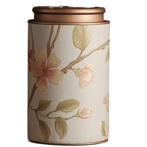 Boîte de rangement en acier inoxydable de qualité supérieure avec finition émaillée, design moderne, pour le thé - Product Image 5