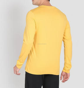 Camiseta de Punto Casual para Hombre, Cuello Redondo, Corte Regular, 100% Algodón de Alta Calidad, Diseño Sólido, Secado Rápido, Transpirable, Impresión Digital - Product Image 4