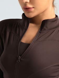 Womens Performance Yoga <b>Jacket</b> Full Sleeve Fitness Gym Running <b>Workout</b> Activewear Custom Logo OEM ODM Private Label Factory Supp - Product Image 6