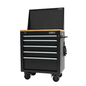Powder Coated Steel 5 Drawer <b>Tool</b> <b>Cabinet</b> Include the manually lifted worktop feature in the composed title. - Product Image 3
