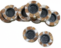 Quemador de Incienso de Resina y Madera, Diseño Moderno y Redondeado, Mubkhara, Regalo Festivo Especial para Ramadán y Eid, Personalizable, Religioso