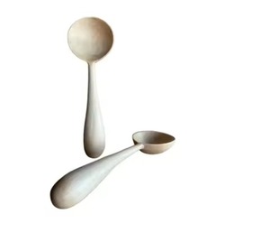 Lot de 6 cuillères à soupe à long manche en bois naturel, ustensiles de dégustation pour fondue et restaurant – Vente chaude - Product Image 3