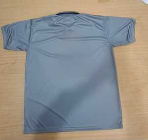 Polo à manches courtes gris pour homme, séchage rapide, tricoté, couleur unie, style décontracté, coupe classique - Product Image 2