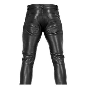 กางเกงหนังแกะผู้ชายแบบมีฝาปิด - Product Image 4