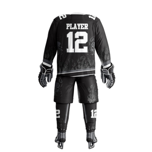 High Quality Custom Sublimation Full Set Sport Ice Hockey Uniform Team Breathable Polyester Quick Dry OEM ODM Serviced - Product Image 2