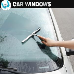 Raclette de douche polyvalente en acier inoxydable argenté de 10 pouces pour portes de douche, miroirs et carreaux – Produit de qualité supérieure - Product Image 6