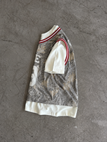 T-shirt camouflage surdimensionné à épaules tombantes de haute qualité avec logo personnalisé pour homme, ensemble deux pièces streetwear, maillot de basket, tee-shirt graphique