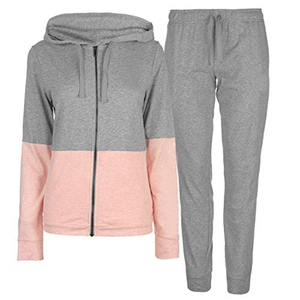 Survêtement personnalisé OEM en coton et polyester, survêtement rayé assorti pour couple, survêtement pour femmes et hommes - Product Image 1