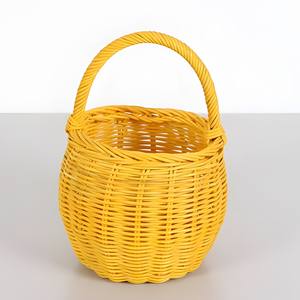 Cestas de regalo para bebés, cestas de mimbre hechas a mano para exhibir flores, contenedor de almacenamiento multifuncional - Product Image 3