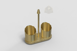 ที่ใส่กระดาษทิชชูแบบปรับได้ ชั้นเดียว สแตนเลสสีทอง ดีไซน์หรูหราทันสมัย พร้อมลายปาเลสไตน์สีทอง สำหรับห้องน้ำ - Product Image 6