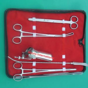 ชุดเครื่องมือผ่าตัด IUD ครบชุด 5 ชิ้น ทำจากสแตนเลส สำหรับนรีเวชวิทยา สามารถนึ่งฆ่าเชื้อได้ - Product Image 3