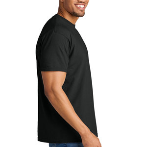 Camiseta de Manga Corta para Hombre, Talla Grande, 100% Algodón, Corte Holgado, Formal, Anti-Pilling, Personalizada, de Alta Calidad, con Logotipo Frontal - Product Image 3