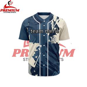 Camiseta de Béisbol Personalizada, Cosida/Estampada, con Botones, Uniforme Deportivo para Hombres, Mujeres y Jóvenes, Personalización OEM - Product Image 3