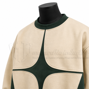 Sudadera Personalizada para Hombre, Cuello Redondo, Estilo Urbano, con Paneles, Color Block, Unisex, OEM, ODM, Venta al Por Mayor - Product Image 6
