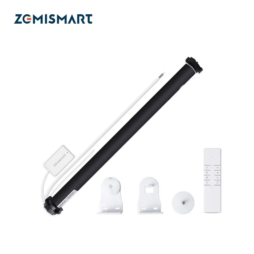 Zemismart tirai listrik WiFi, Motor Tubular buta untuk 36/37mm tabung masalah protokol aplikasi rumah Google Home SmartThings