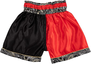 Shorts de sport unisexes Muay Thai MMA gris à imprimé numérique, respirants, légers, en polyester, anti-humidité - Product Image 3