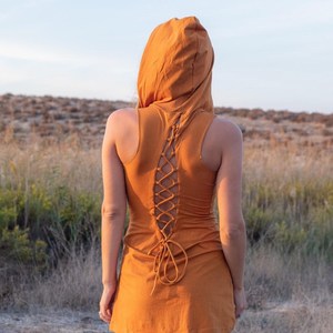 2026 Top Trendy Cotton Hooded Mini <b>Dress</b> <b>Boho</b> Festival Women <b>Summer</b> Party Casual Clothing - Product Image 2