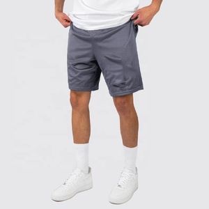 Wholesale Custom Men's <b>Basketball</b> Shorts High Quality American Street Fashion 100% Cotton Eco-Friendly Solid Canvas High Waist - Product Image 1