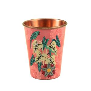 Abstract Print Copper Tumbler <b>Pastel</b> Botanical Water Glass Modern Art Drink Cup <b>Decorative</b> Beverage Gift Home Tableware - Product Image 6