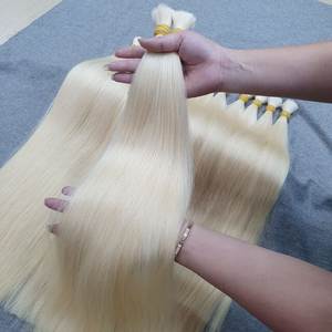 Cheveux humains vierges vietnamiens bruts, non traités, naturels, longs et noirs, à blanchir en vrac, cuticules alignées - Product Image 3