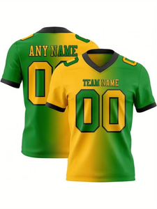 Fashionable American Football T-Shirt Short Sleeve Print Plus Size Custom Design Sportswear Fans Clothing - Product Image 3