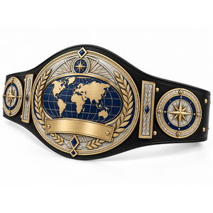 Cinturón de Campeonato Continental Atlas Compass Personalizado para Lucha Libre, Boxeo, MMA, Placas de Metal, Cuero PU, Logotipo Personalizado, Fabricación OEM - Product Image 4