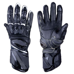 Genuine Leather Vintage Motorcycle Full Finger <b>Gloves</b> Rubber Guard Protection <b>Touchscreen</b> Motorbike <b>Gloves</b> - Product Image 6
