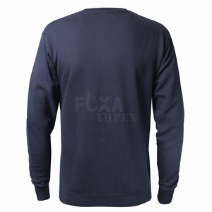 Échantillon gratuit d'hiver chaud Sweat-shirt à col ras du cou doublé en polaire pour hommes, tenue décontractée à manches longues, pull confortable et élégant à vendre - Product Image 4