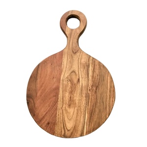 Planche à découper en bois multi-usages directement de l'usine avec poignée pour la préparation des aliments pour les restaurants, les hôtels et les ustensiles de cuisine indiens - Product Image 1