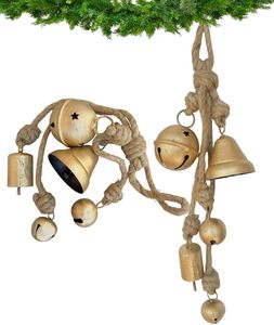 Campana Colgante Navideña de Metal Premium con Diseño Antiguo para Decoración de Árboles de Navidad, Uso en Exhibiciones - Product Image 1
