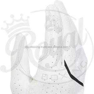 Gants de golf Grace White en cuir véritable respirant unisexe personnalisables pour droitier, ensemble pour homme, couleurs personnalisées pour le sport, antidérapants - Product Image 4