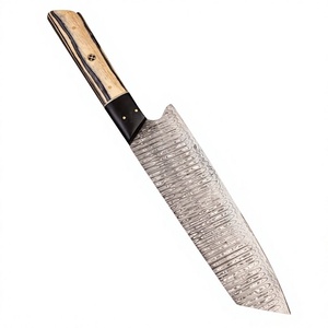 Couteau de chef Kiritsuke en acier Damas forgé à la main, avec manche en os de chameau et corne de buffle de qualité supérieure, pour cuisine professionnelle - Product Image 1
