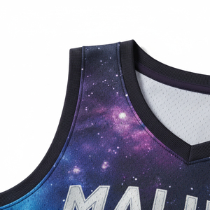 ชุดยูนิฟอร์มบาสเก็ตบอลขายส่ง เสื้อเจอร์ซีย์แบบซับลิเมชั่น กางเกงขาสั้นผ้าระบายอากาศ ชุดกีฬาสำหรับทีม - Product Image 5