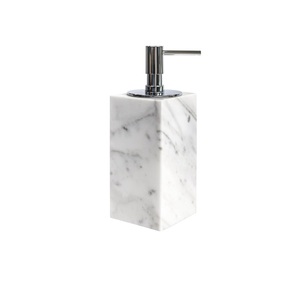Hot Selling Rectangular Shape Classic Design Marble Finished Soap <b>Dispenser</b> <b>Bottle</b> With Metal Pump & Polished Perfect For Soap - Product Image 3