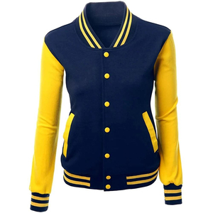 High-quality Custom Woven Varsity Jacket with Long Polyester/cotton Sleeves Breathable Eco-friendly Thick Stylish for Women - Product Image 1